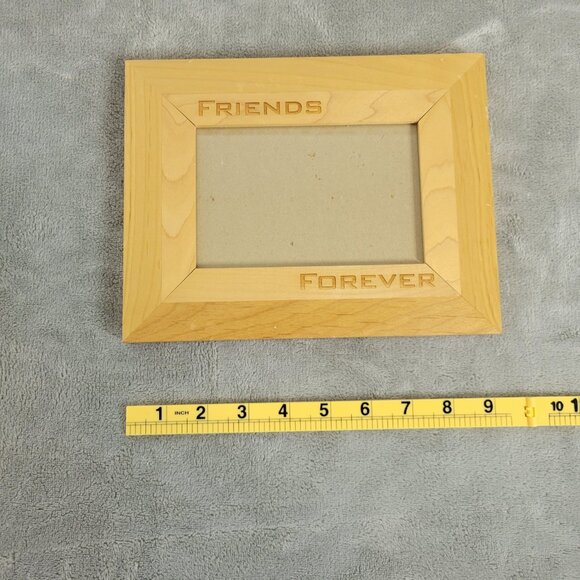 Friends Forever Picture Photo Frame Wood Grain Free Standing 5x3.5 S95E - Picture 2 of 8